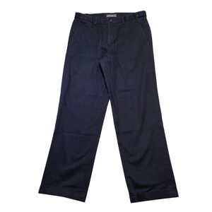 Eddie Bauer Mens Navy Blue Chino Pants Relaxed Fit‎ Cotton Size 34